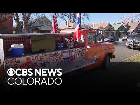 Denver Broncos superfan takes tailgating to next level with customized truck in the Orange Zone