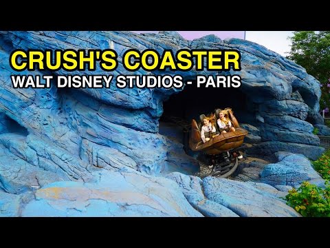 [4K] Crush's Coaster - Dark Sea Spin : Walt Disney Studios (Paris, France)