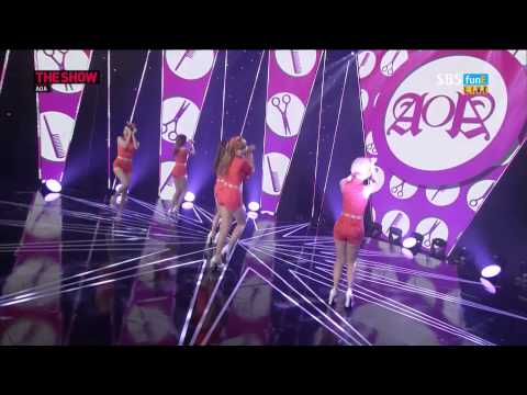 140708 SBS funE THE SHOW - AOA 단발머리