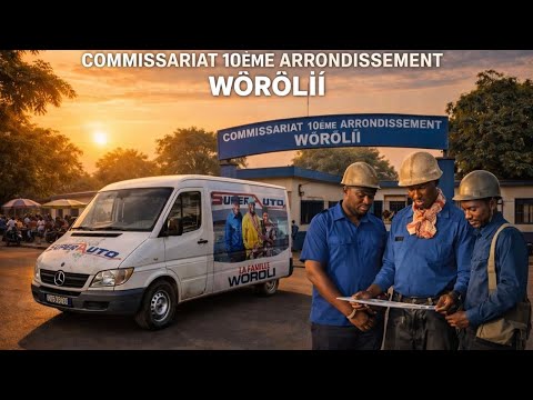 Le Fou Woroli, Boua Ladji le commissaire avec ses coéquipiers en patrouille dans la frontière 