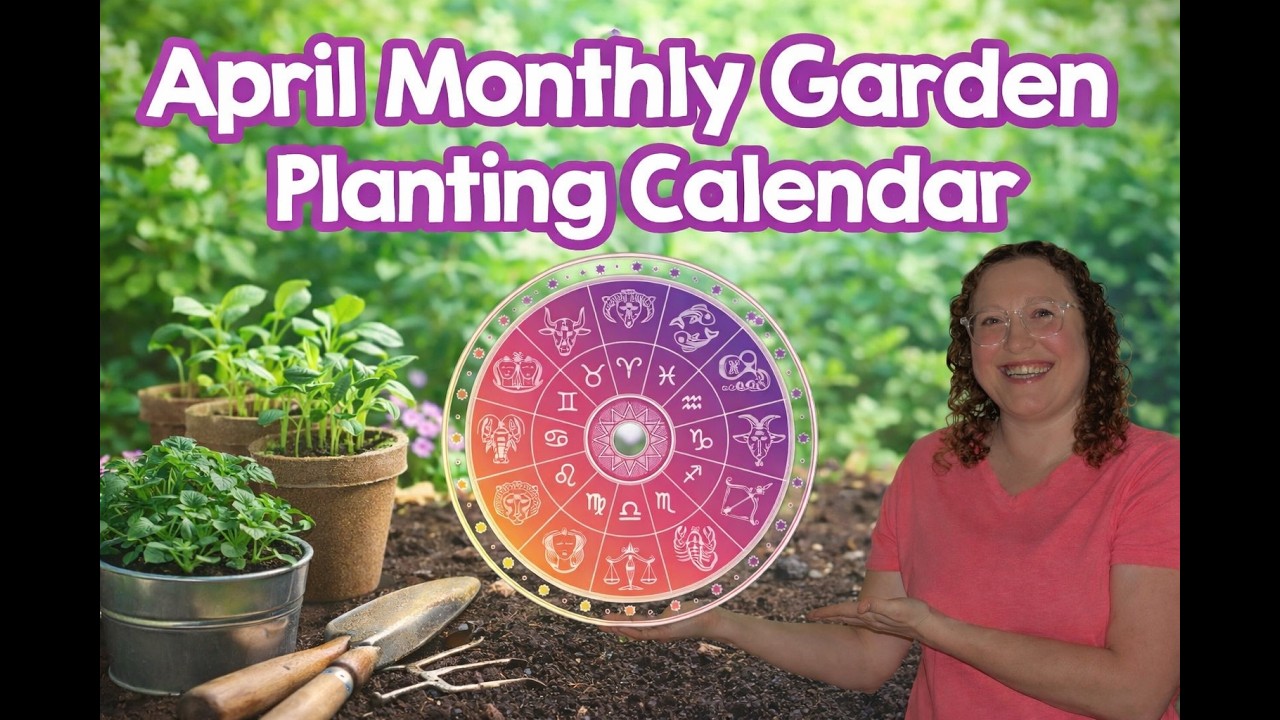 April Monthly Garden Planting Calendar | Free Notion Sowing Guide Template