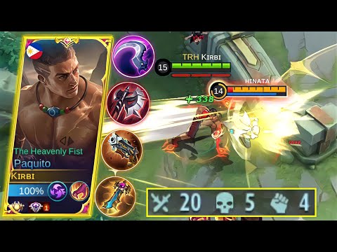 PAQUITO ONE SHOT BUILD 🔥 | TOP GLOBAL PAQUITO