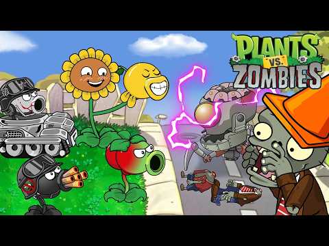 Plants vs Zombies : Dr Zomboss vs New Plants Battle Funny Momments