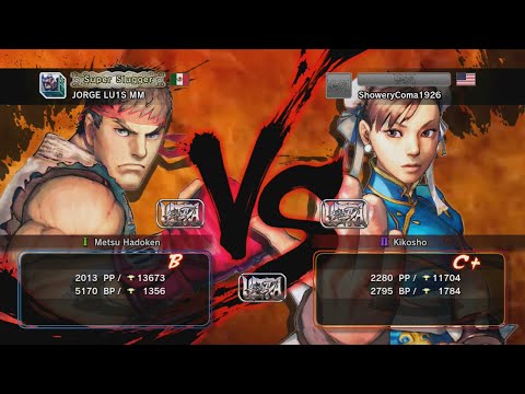 [USF4] JORGE LU1S MM (Ryu) vs. ShoweryComa1926 (Chun-Li) [Ranked Match]