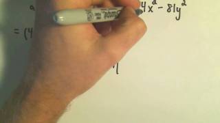 Factoring the Difference of Two Squares - Ex 2