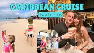 CARIBBEAN CRUISE VLOG | BARBADOS BEACH DAY 🏝️ SHIP LIFE, FOOD, KIDS CLUB & THE LIVE LOUNGE COMEDY🤣🛳️