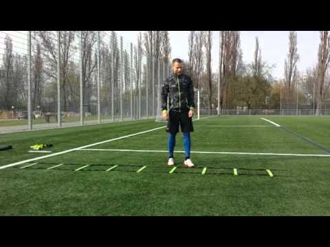 Koordinationsübung für Fußballer / Koordinationsleiter