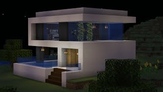Modern Minimalist House with Stunning Pool | Minecraft Build | Cubotix