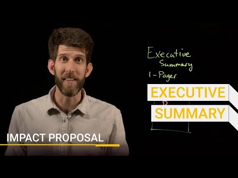 How To Use An Executive Summary In Your Proposal | Impact Proposal | Winning By Design