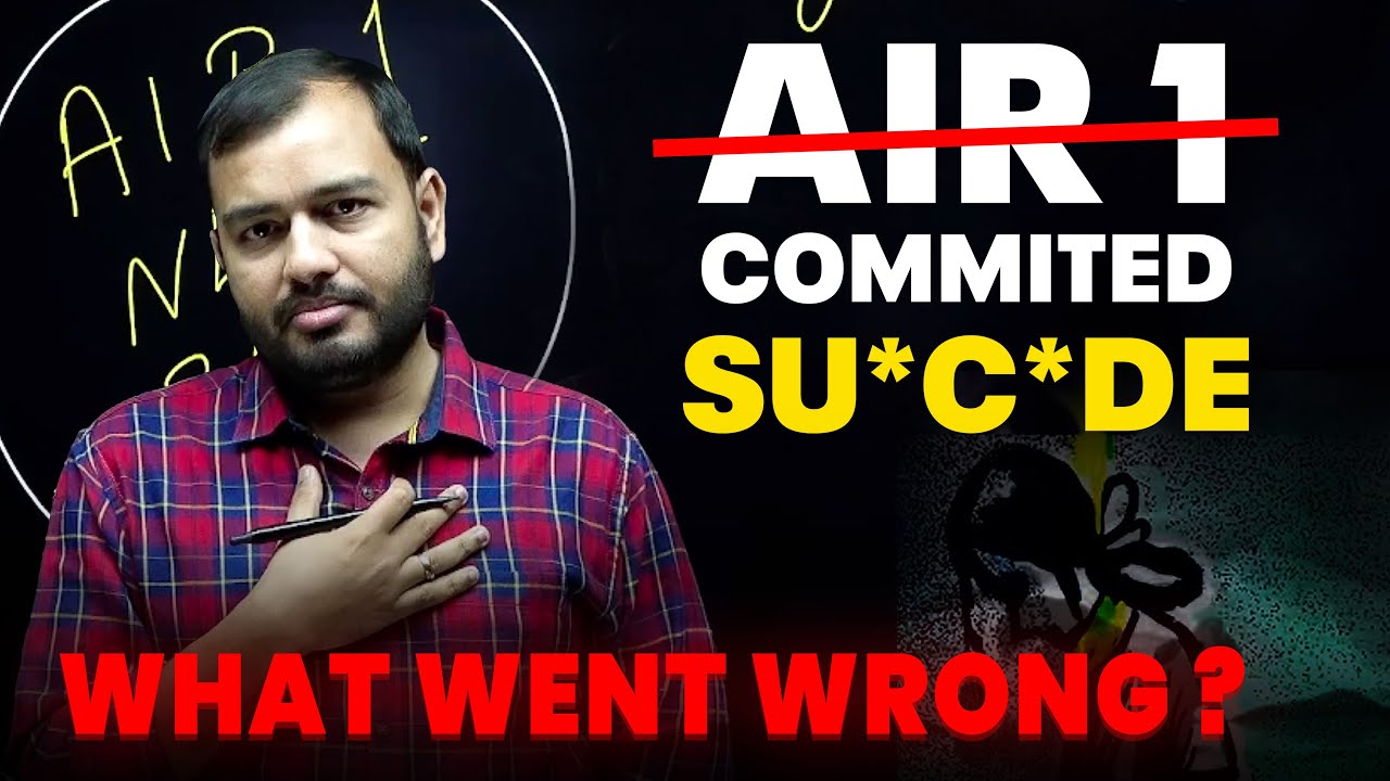 AIR 1 Took his life !! 😔 | Every Student need to listen this - Alakh sir