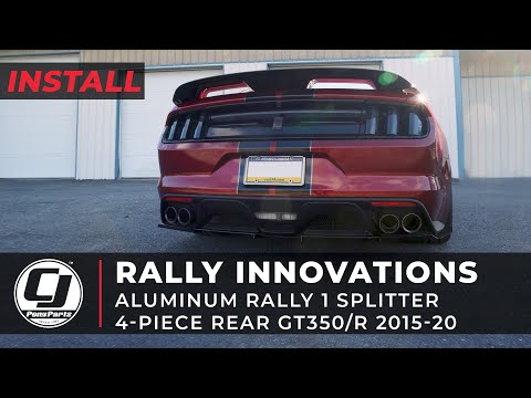 2015-2020 Mustang Install | Rally Innovations Aluminum Rear Splitter Kit