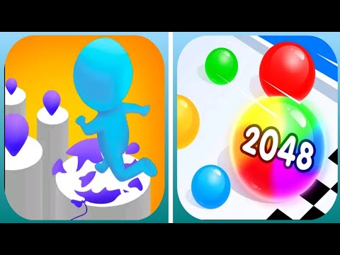 2048 Amaze Ball 🆚Ballon pop Naw Update All Levels ProGame Mobile Walkthrough Vedio Gameplay ioS And