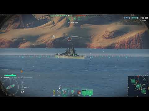 World of Warships Shimakaze splendid chase of Thunderer