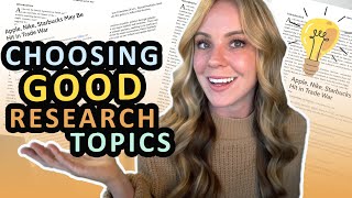 How to Choose a Smart Topic for a Research Paper