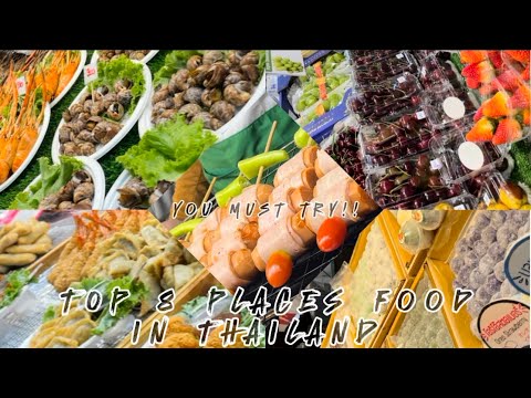 Os 8 melhores lugares para experimentar comida na Tailândia 🇹🇭 Tour gastronômico barato e delicioso / TAILANDÊS em Bangkok