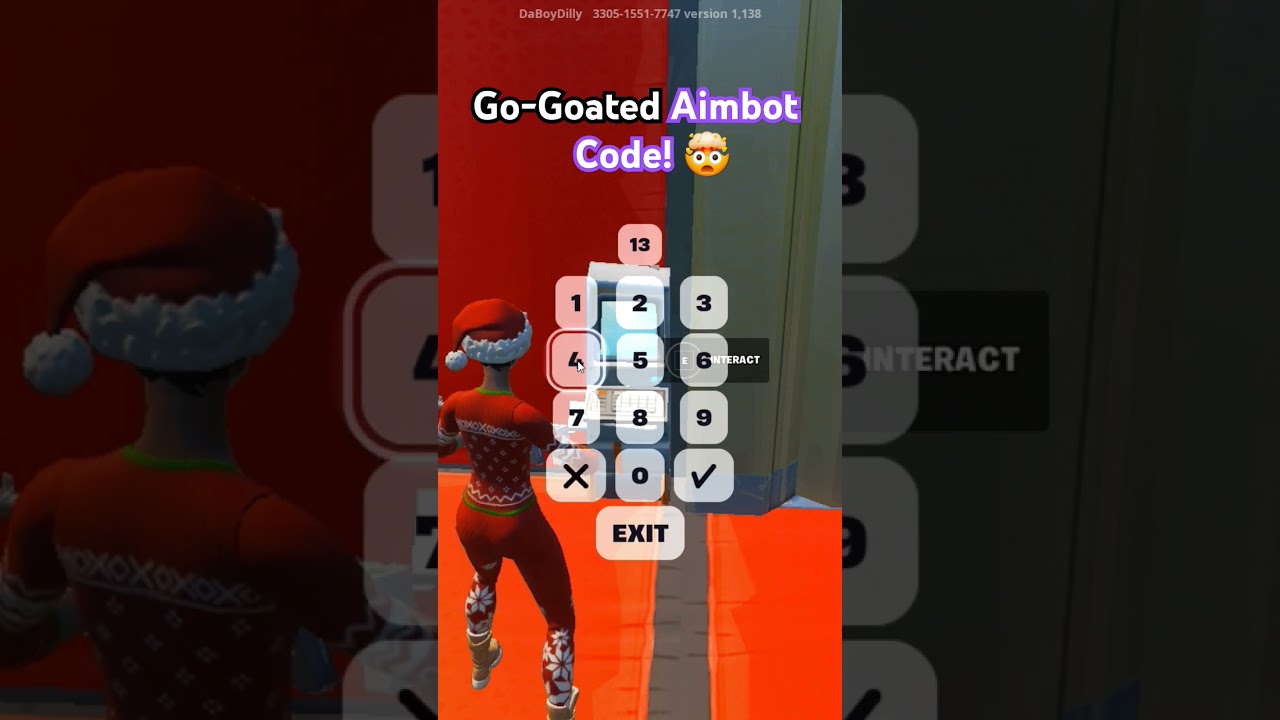 Aimbot Code In Go-Goated! 🤩 #fortnite #foryou #gaming #viral