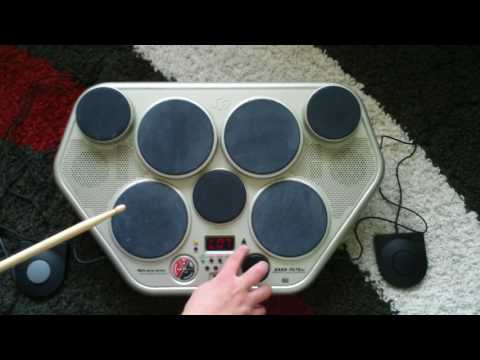 Yamaha DD-55c electronic table-top drum set w. pedals, sticks &  ac adapter image 7