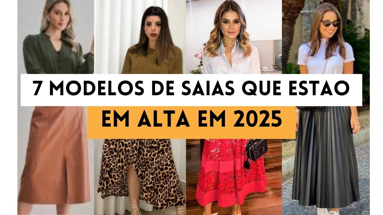 Descubra as 7 tendências de saias que vão bombar nesse ano de  2025!