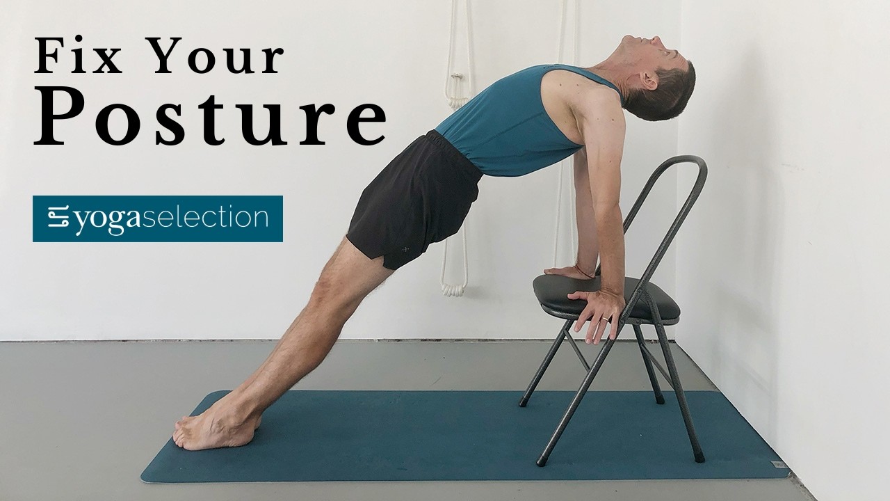 Yoga for Posture - 9 Essential Poses to Improve Alignment | Iyengar Yoga Class
