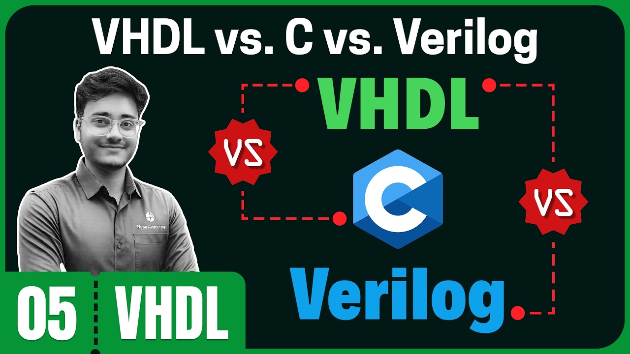 VHDL vs. C vs. Verilog