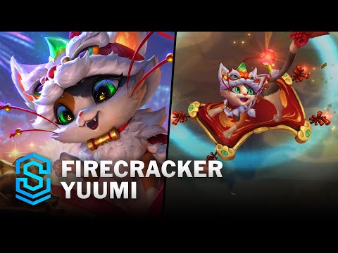 Firecracker Yuumi Skin Spotlight - Pre-Release - PBE Preview - League of Legends