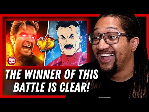 Reaction to OMNI-MAN VS HOMELANDER RAP BATTLE by JT Music - "Unstoppable"