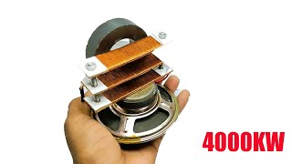 Free Energy Generate From Coper Wire & Speaker At Home