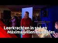 Koningin Máxima kwam woensdag naar pabo De Kempel in Helmond om muziek te promoten.