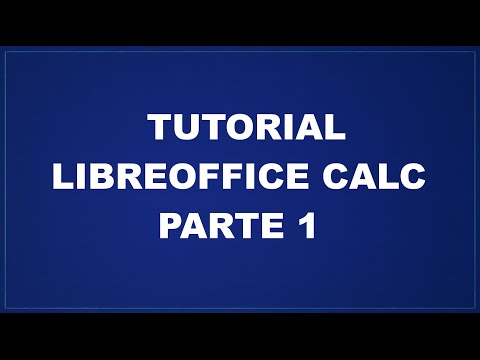 Tutorial LibreOffice Calc - Parte 1 - Layout e Celle