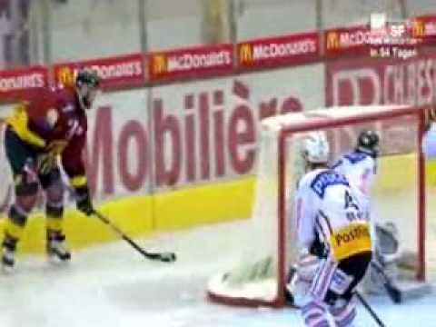 Thomas Déruns (Servette) airhook goal vs Bern / April 17, 2010