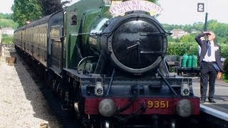 preview picture of video 'West Somerset Railway 2013 - Take a trip along the line behind a steam locomotive - Number 9351'