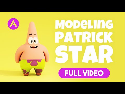 Modeling Character Patrick Star : Tutorial Blender (Full Video)