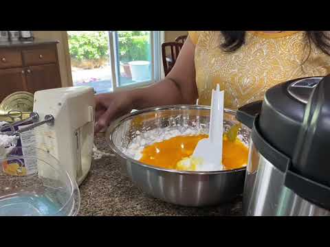 Three ingredient mango ice cream by Sangeetha!