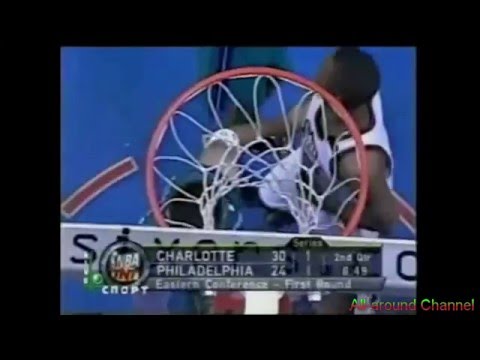 Allen Iverson 24pts vs Baron Davis 2000 Playoffs Game 3