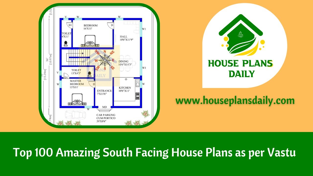 Top 100 Amazing South Facing House Plans as Per Vastu