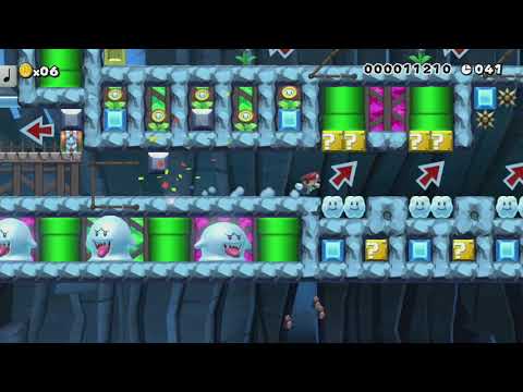 LEVEL REMOVED ~ デカネッチーが住む洞窟でスピードラン♪ 60s Speedrun ♪ by ĸiлoĸo. - Super Mario Maker - No Commentary