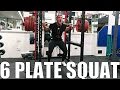 6 PLATE SQUAT PR!! Epic Powerlifting Motivation