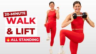 20-Minute Walk & Lift Workout (Full Body Strength & Cardio)