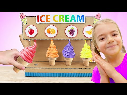 Anabella Play Ice Cream Machine and Cook Fruit Smoothies with Bogdan