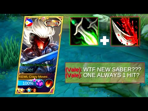 SABER NEW ONE SHOT BUILD 🔥 TOP GLOBAL GAMEPLAY
