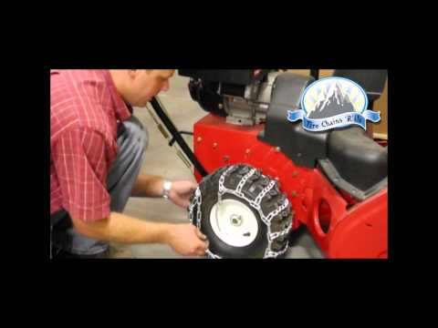 How to Install Snow Blower Tire Chains