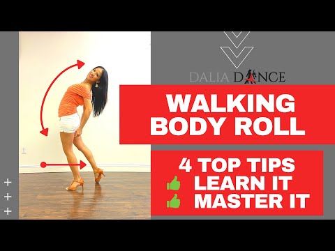 How to do 💥Walking BODY ROLL💥 | 4 TOP TIPS {{ Learn & Master}} [[1. Follow Along  2. Breakdown]]