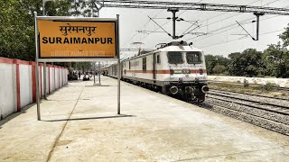 preview picture of video '12562 Swatantra Senani SF Express Arriving and Departing from Suraimanpur -SIP Railway Station'
