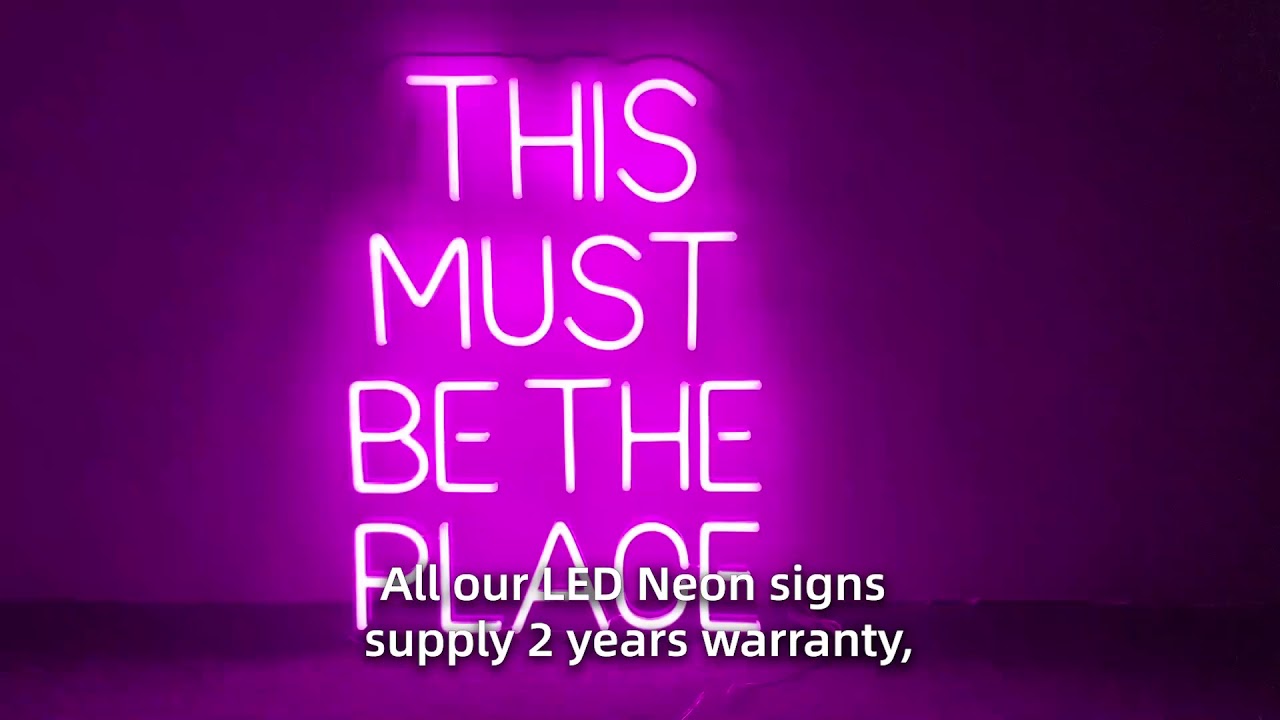 THIS MUST BE THE PLACE Neon sign