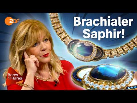 Deal mit zu viel Risiko? Collier mit 20 Karat Saphir fightet um fünfstellige Summe | Bares für Rares