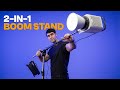 Kupo Steel Baby Boom Stand | 2-in-1 Boom & Light Stand for Film Sets