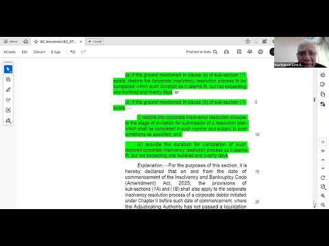Round-table Discussion (Virtual) | Insolvency and Bankruptcy Code (Amendment) Bill, 2025