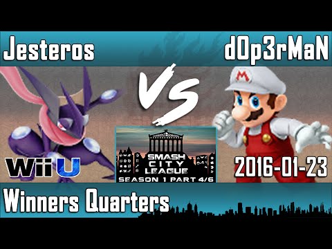 SCLS1P4 - Jesteros (Greninja) vs D0p3rMaN (Mario) - WQ - Smash 4