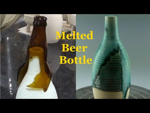 Glass Bottle Glaze Experiment - Recycled Glass