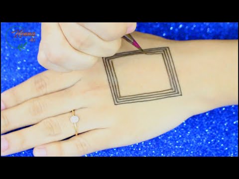 Mandala Arabic Henna Design for Beginners | Simple Easy Arabic Floral Mehndi Back Hand | HENNA ART